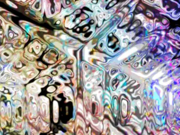 fractal disintegration abstract art by mary hall