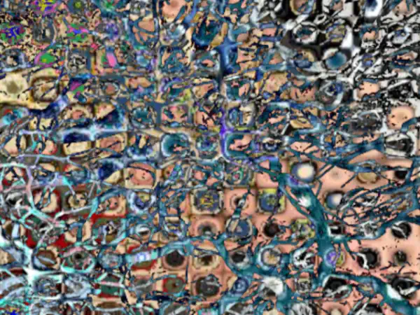 abstract art cellular by mary hall